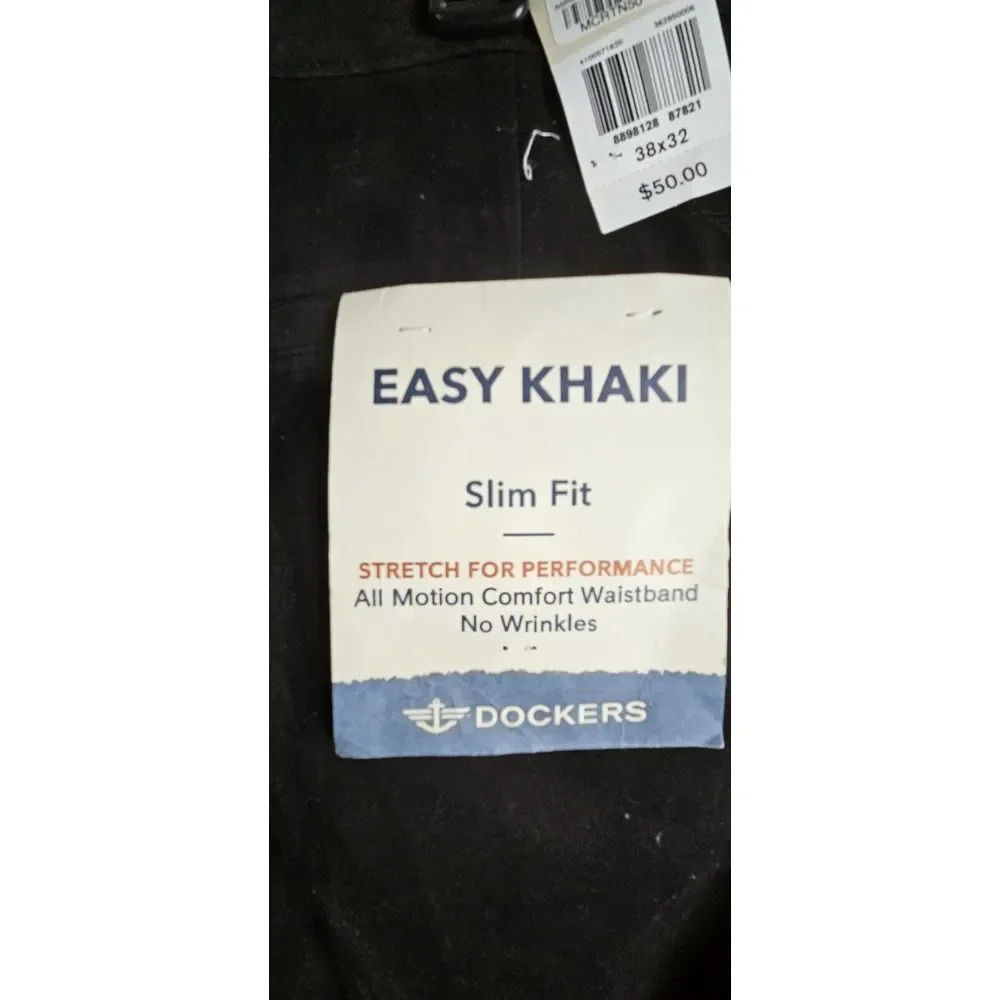 NWT DOCKERS EASY KHAI slim fit men W38 inseam 31